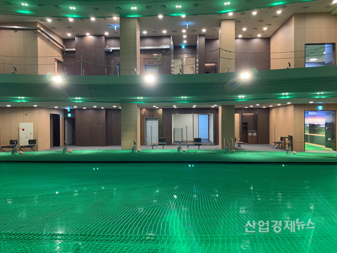 디에이치 아너힐즈 골프연습장. 사진=현대건설