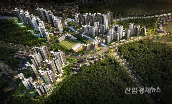 파주1-3구역 재개발 조감도. 이미지=대우건설