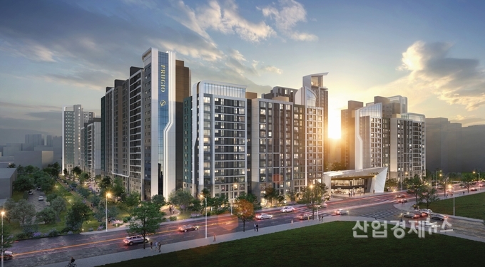 '평촌초원한양리모델링' 전체투시도. 이미지=대우건설