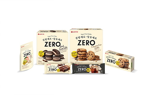제로 5종 연출 컷...<사진=롯데제과 제공>