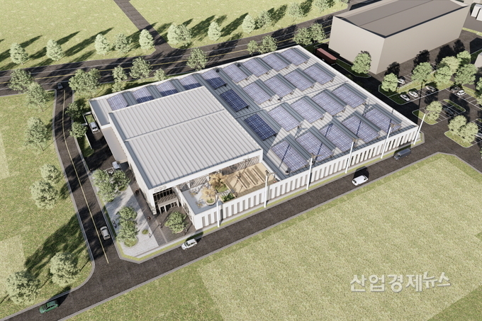 부산 기장군 부경대학교 수산과학연구소 내 건립되는 ‘스마트양식 테스트베드’ 조감도. 이미지=GS건설