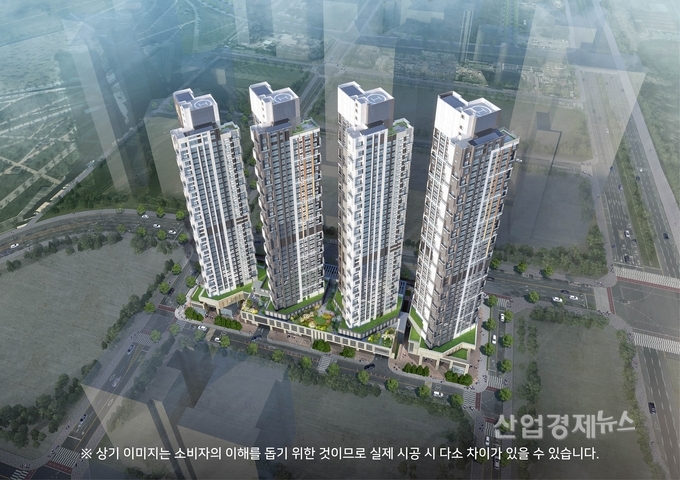 '힐스테이트 동탄역 센트릭' 조감도. 이미지=현대건설